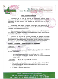 dossier legal Clean Cameroon